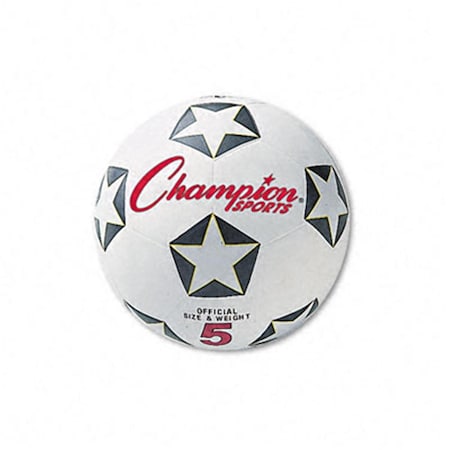 Champion Sports DDI 508581 Soccer Ball Rubber/Nylon No. 4 Size White/Black, 4PK CH32192
